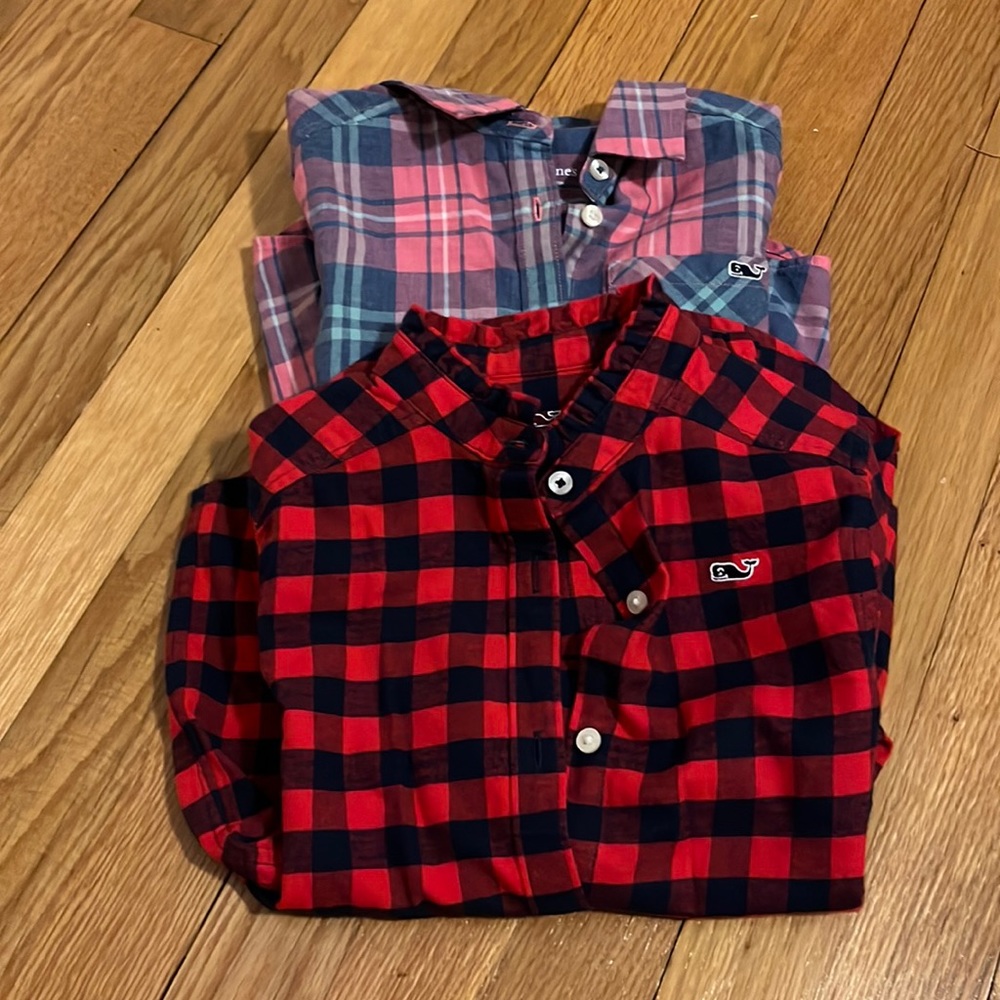 2 vineyard vines button up shirts